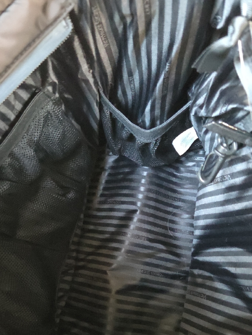 Victoria's Secret Black Quilted Tote with Front Zip Pocket. Never Used - Picture 6 of 8